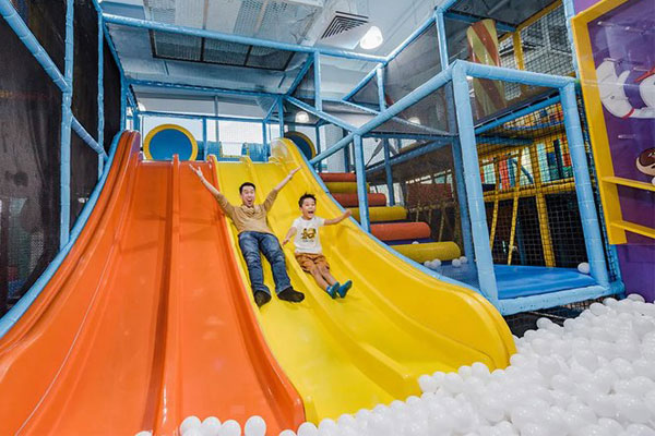 indoor playground with slides 