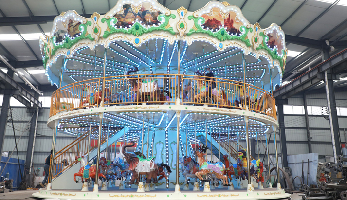 2 decker carousel ride