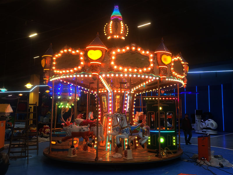 Mini merry-go-round rides available for purchase