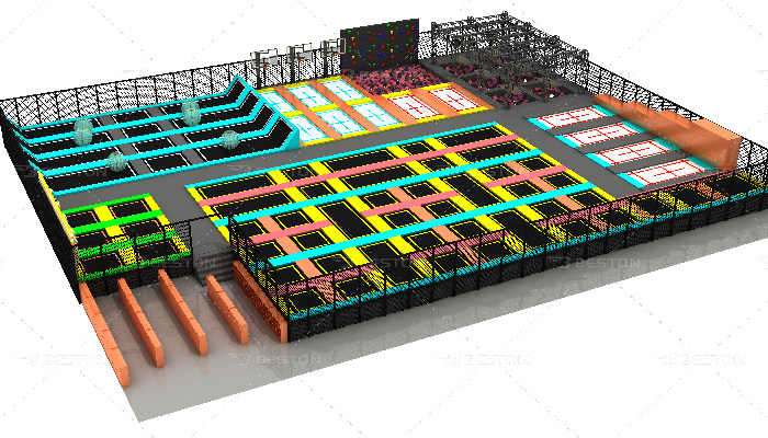 Trampoline park equipment